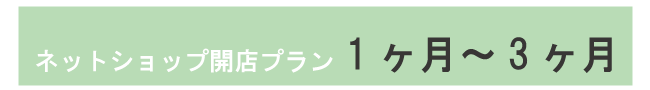 ネットショップ開業プランの期間